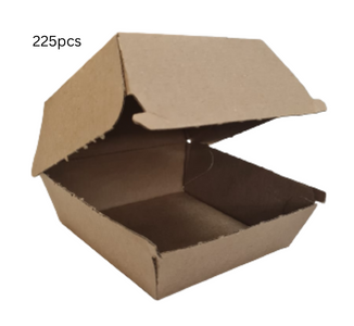 (HB6) Kraft Burger Box 6" (225pcs)